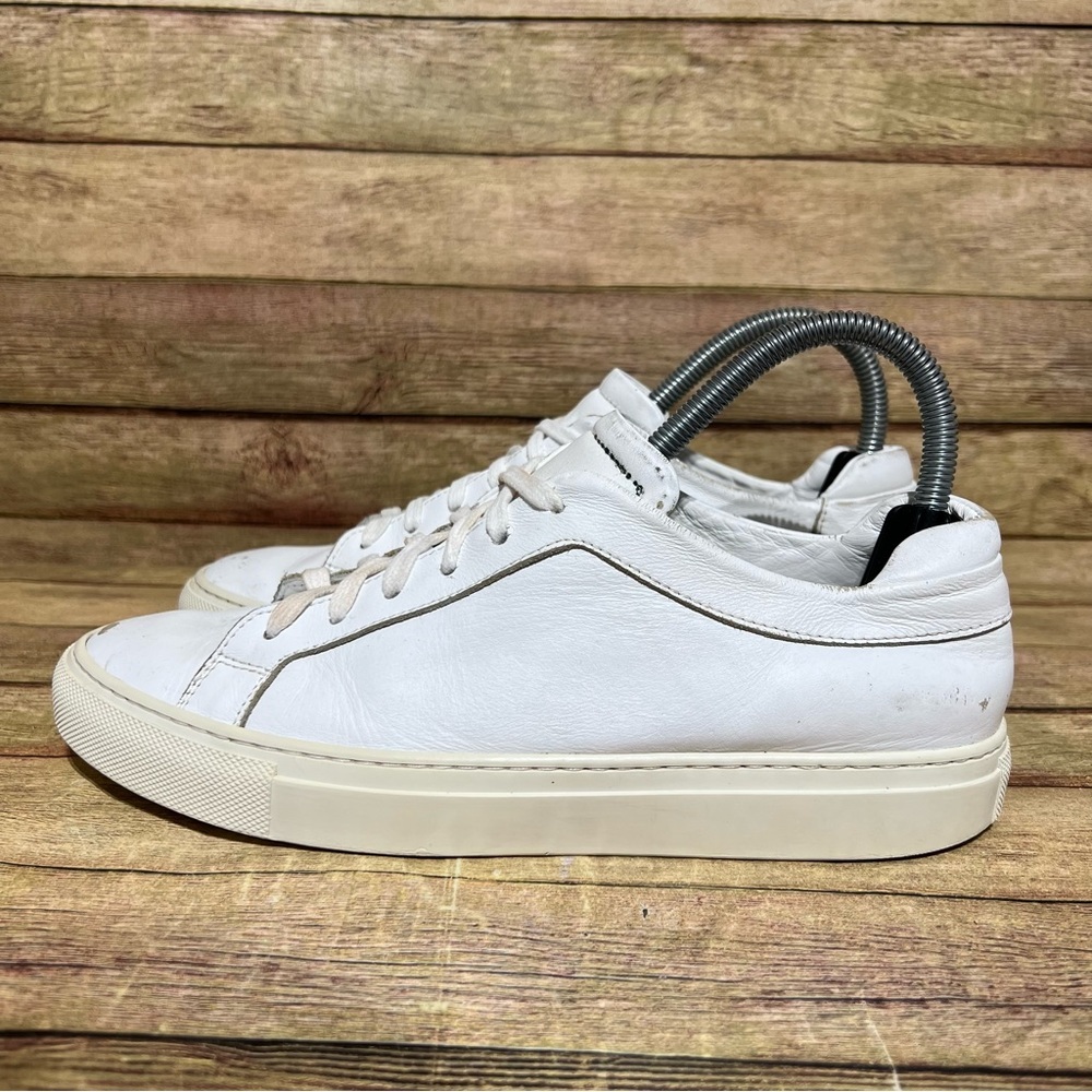M.Gemi White Leather Low Sneakers
